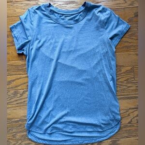 Athleta Uptempo Short Sleeve Tee in Blue - Size Large/Tall